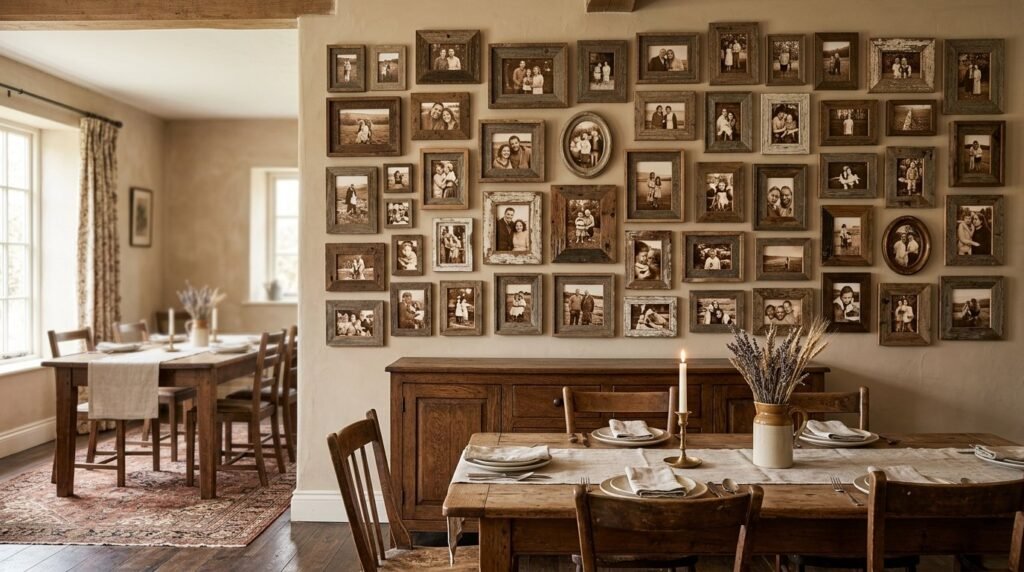 A beautifully designed dining room wall featuring modern decor and elegant finishes.