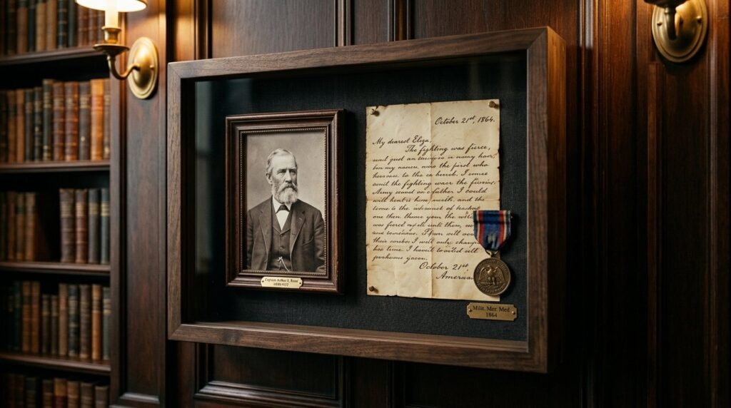 A decorative shadow box display showcasing the specific date 202604030904 on a textured background.