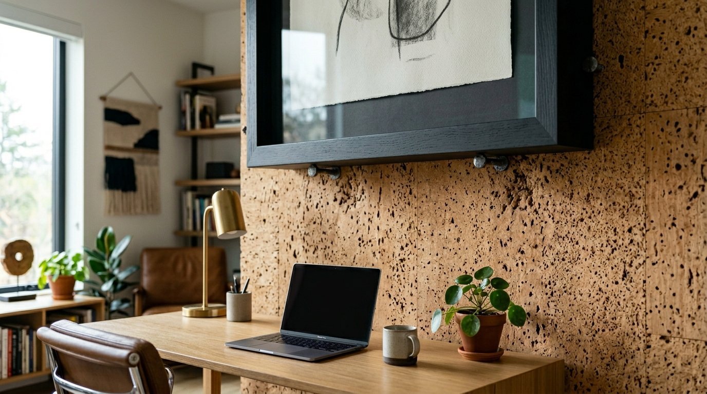 Home Office Cork Wall Frame